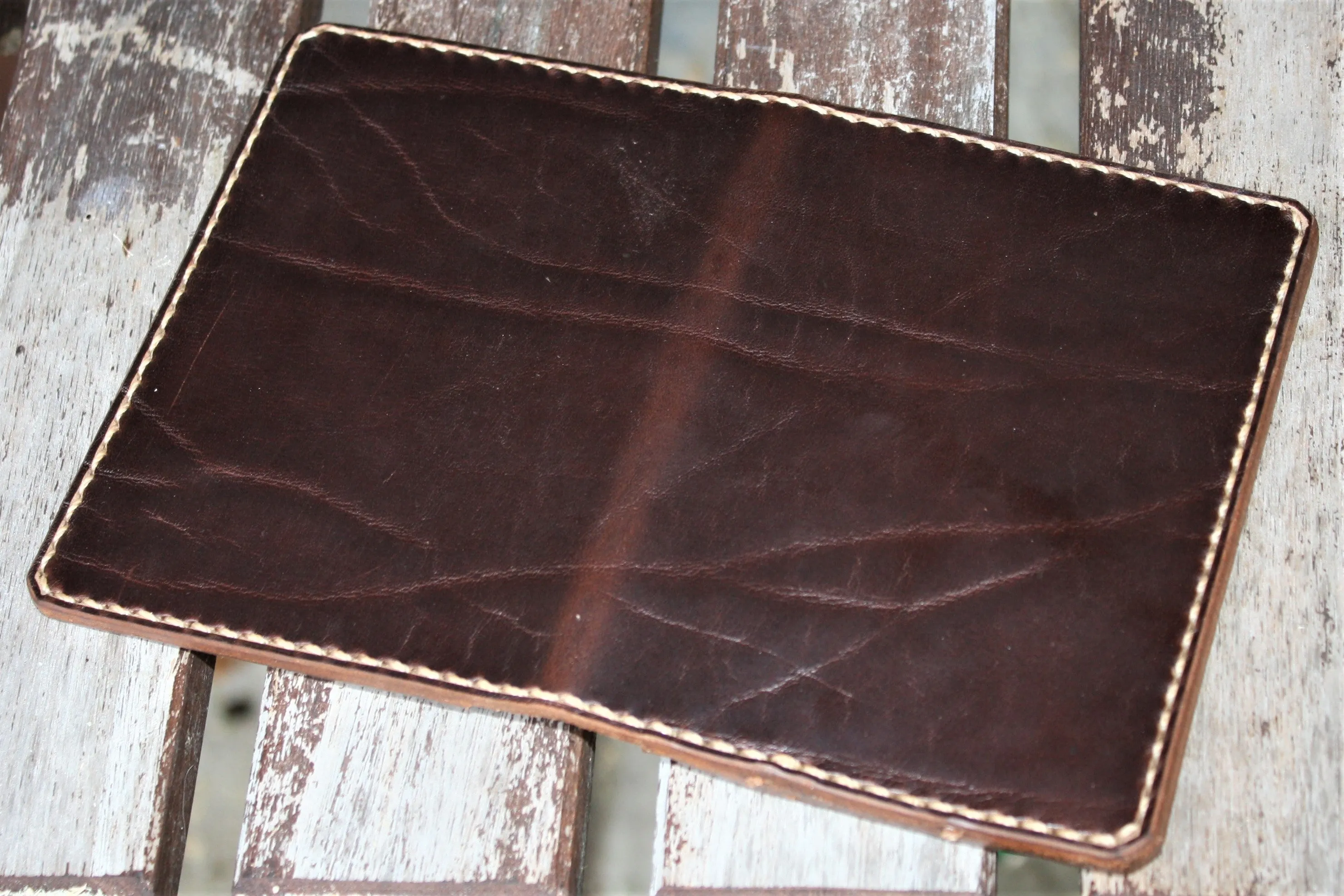 Handmade Cover or Wallet for Passport SINGRAPHUS Horween Leather Brown Chromexcel