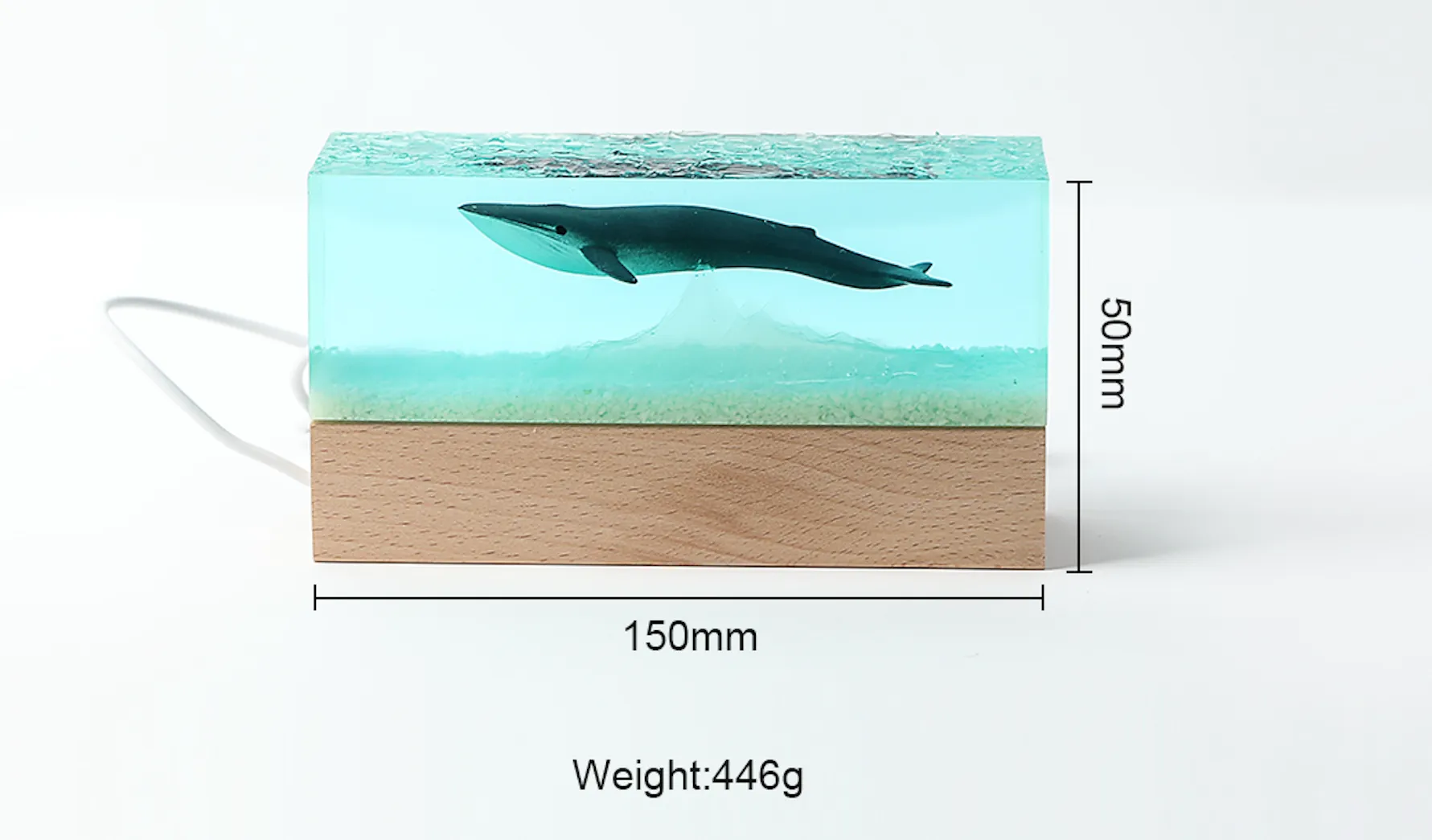 Handmade Resin Whale Ornament Material. Made for parashuteHome.