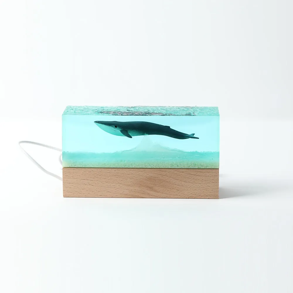 Handmade Resin Whale Ornament Material. Made for parashuteHome.