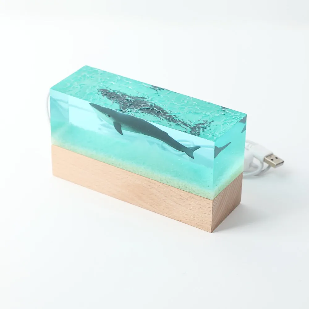 Handmade Resin Whale Ornament Material. Made for parashuteHome.