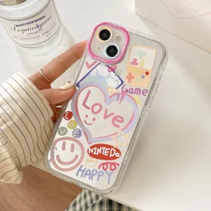 Happy Love Game With Mirror Silicon Phone Case For iPhone 11 Pro Max