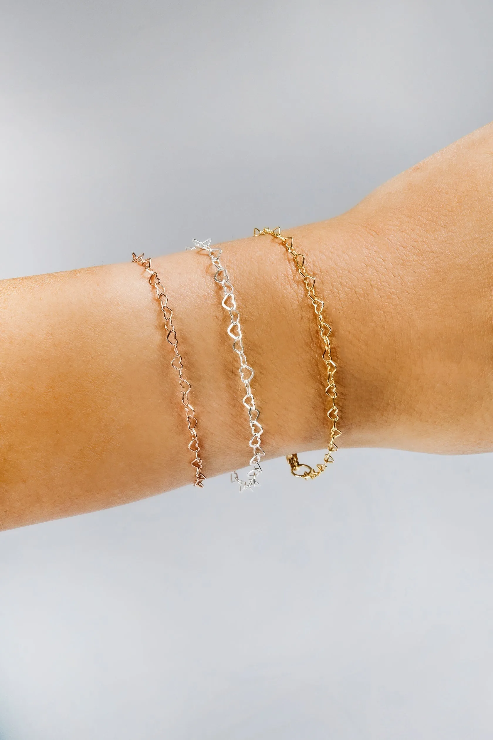Heart Chain Bracelet