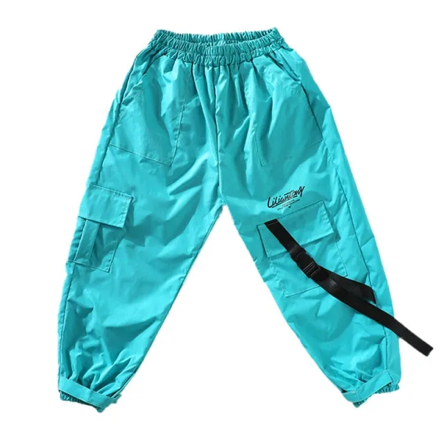 #HH759 Girls Hip Hop Dance-Crop Tops -Loose Pants- Jazz -Street Dance Costume