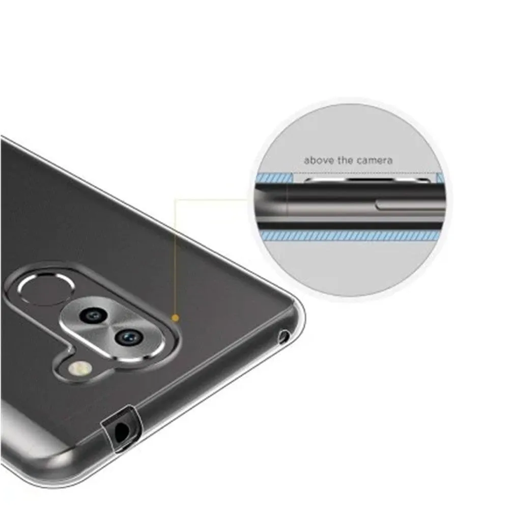 High Quality Ultrathin Shock-Absorption Bumper TPU Clear Case for HUAWEI Honor 6X