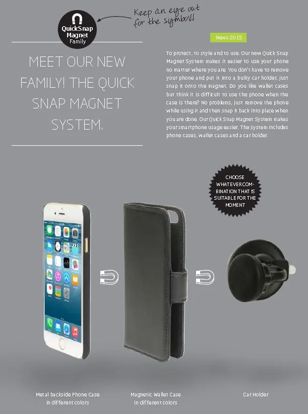 Holdit Selected Tronningenas Magnet - 2 in 1 Phone Case for iPhone (8/7/6/6S) Plus