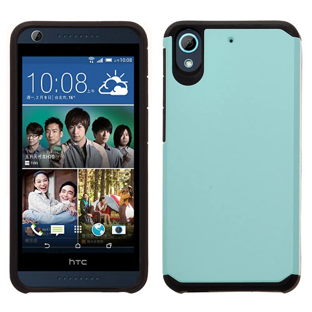 HTC Desire 626 Case, [Impact Resistant] Slim Hybrid Dual Layer Armor Defender Protective Case Cover for HTC Desire 626 - Teal