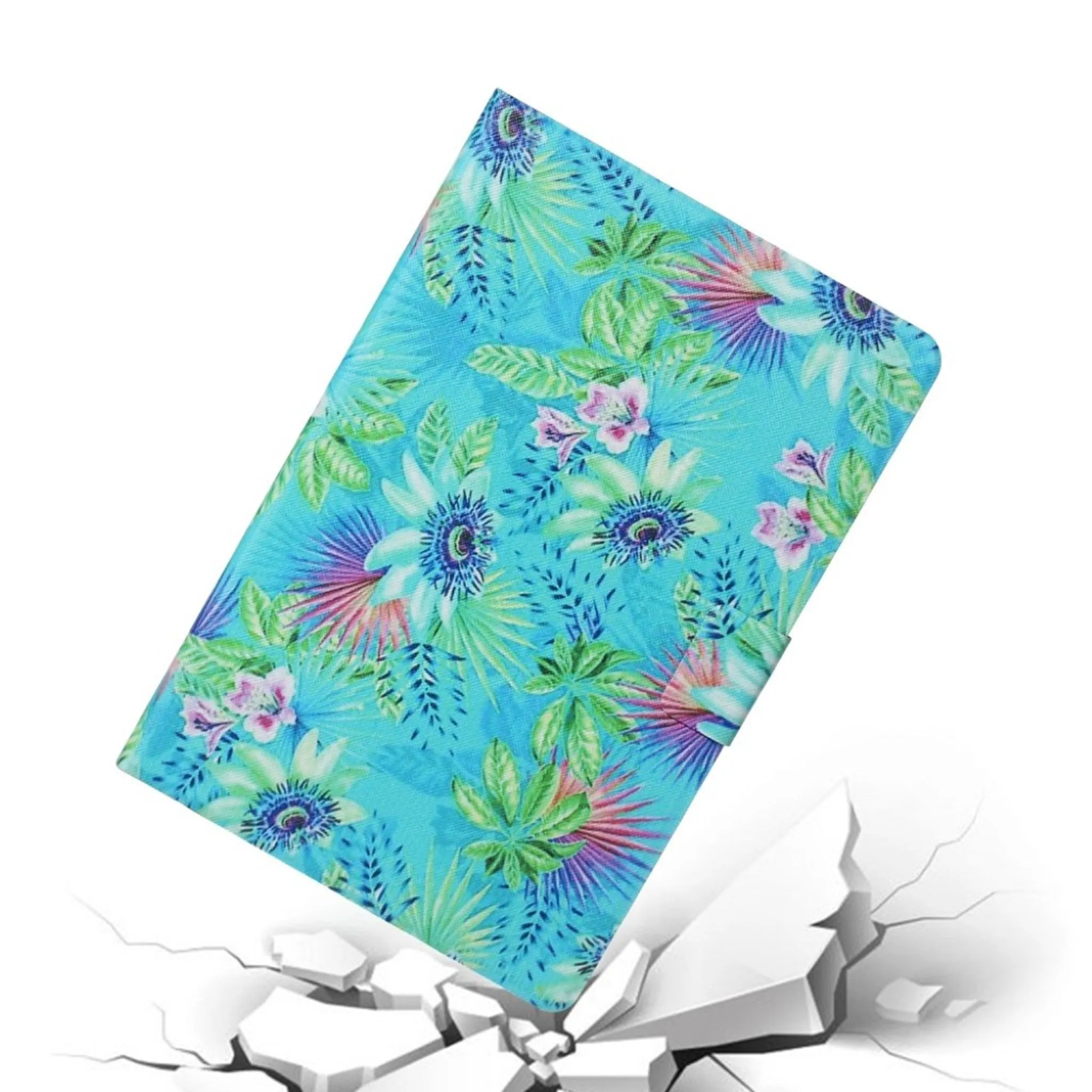 Huawei MediaPad T3 10 cool pattern leather flip case - Flowers