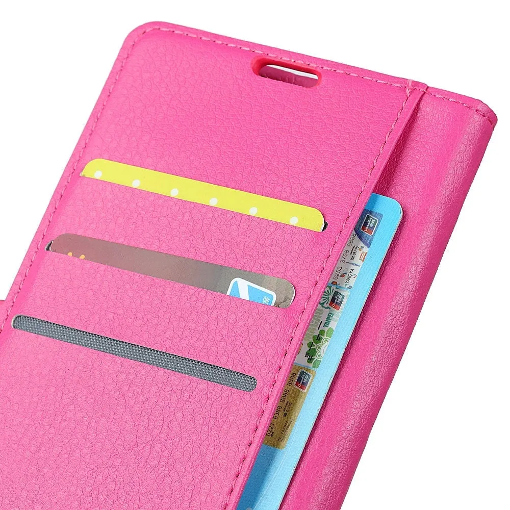 Huawei P30 Pro New Edition / P30 Pro Leather Case Flip Cover Litchi Look - Pink