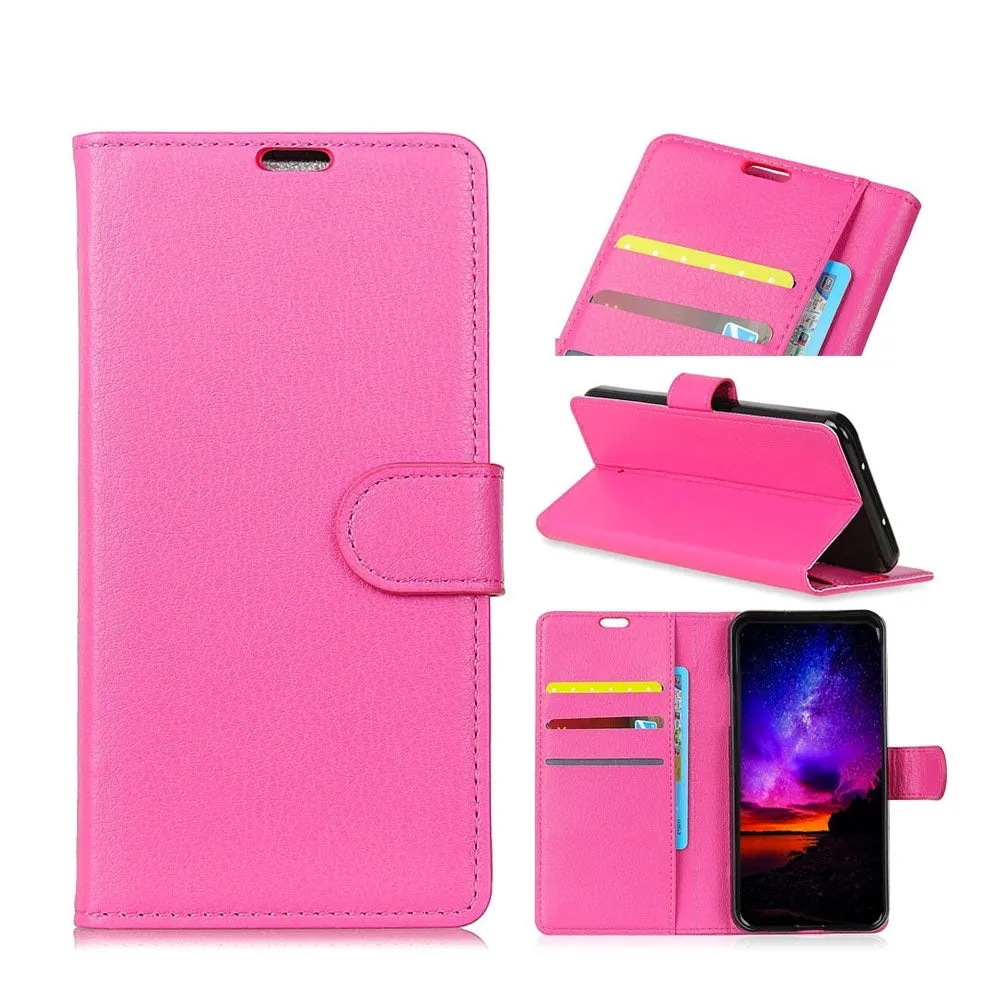 Huawei P30 Pro New Edition / P30 Pro Leather Case Flip Cover Litchi Look - Pink