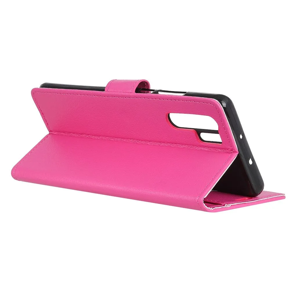 Huawei P30 Pro New Edition / P30 Pro Leather Case Flip Cover Litchi Look - Pink