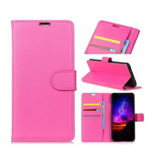 Huawei P30 Pro New Edition / P30 Pro Leather Case Flip Cover Litchi Look - Pink