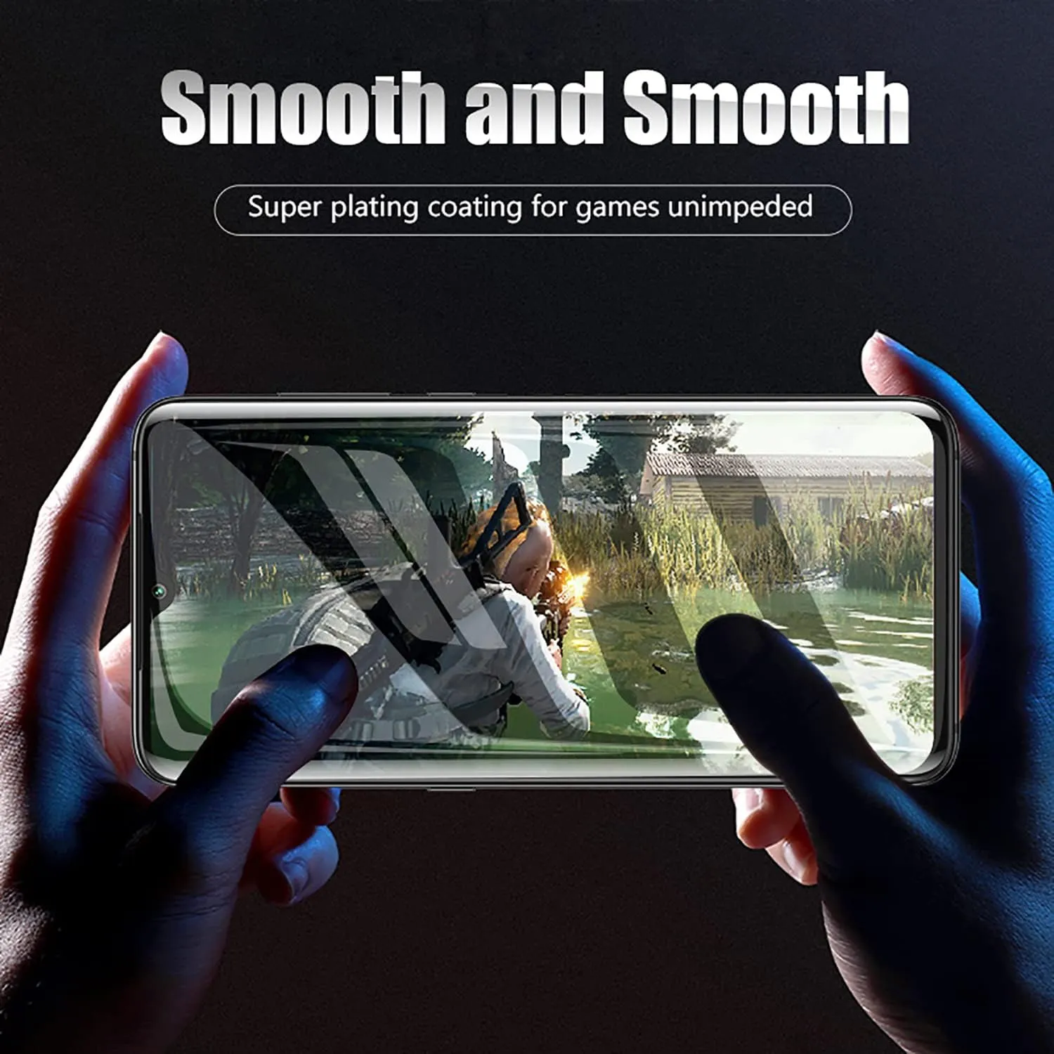 Hugewth Realme C55 Case, Camera Lens Protector with Full Screen Tempered Glass Film (Clear, Special Import)