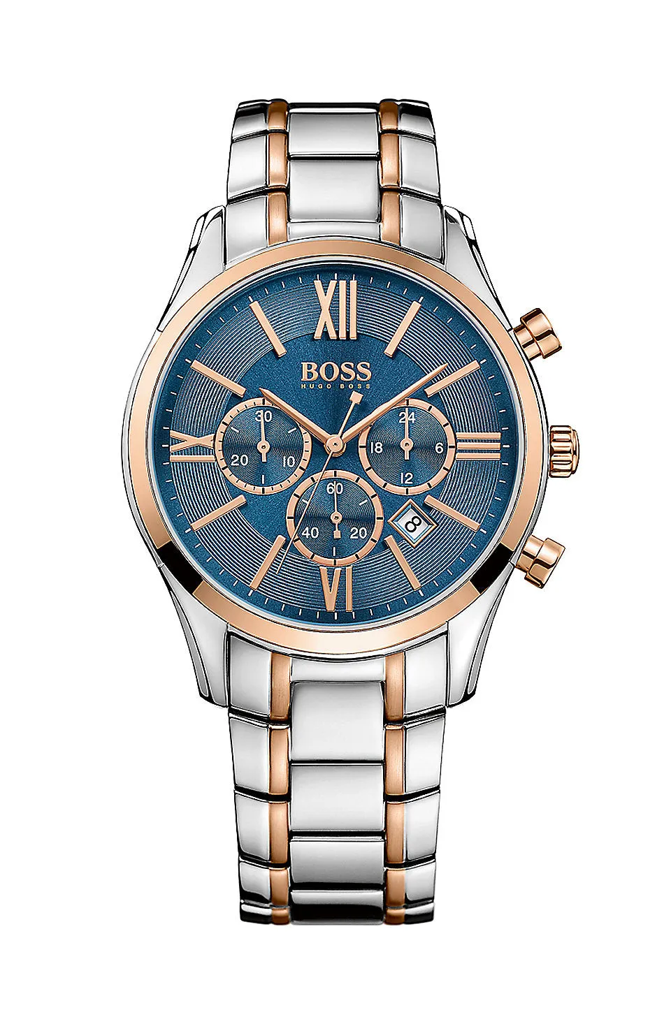 Hugo Boss Chronograph Two Tone Dial Men's Watch  1513321