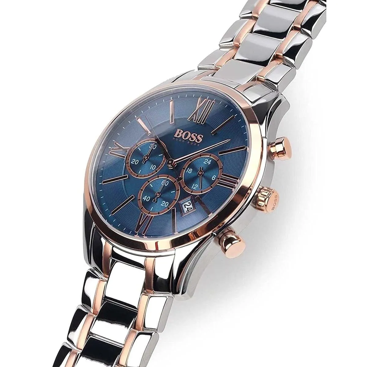 Hugo Boss Chronograph Two Tone Dial Men's Watch  1513321