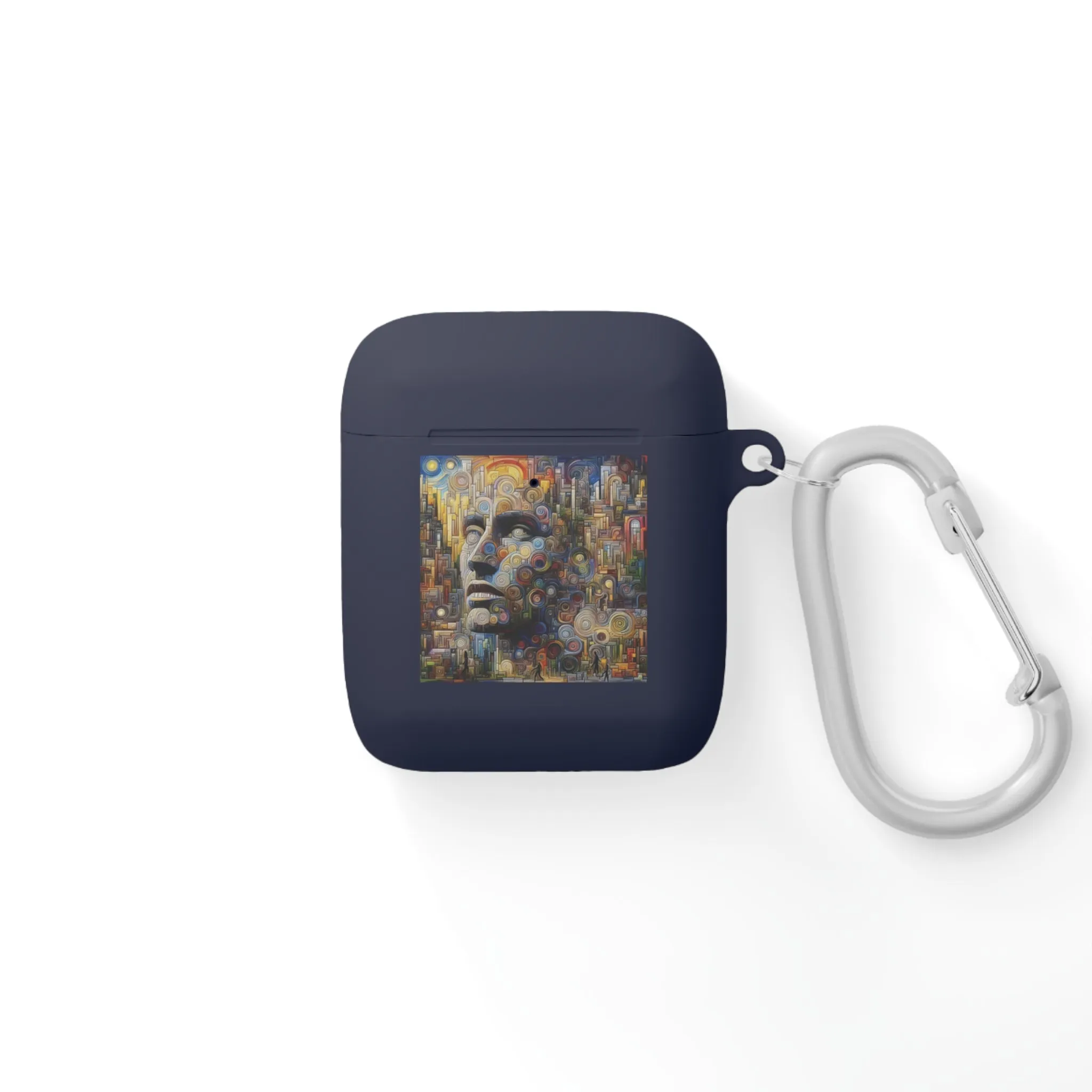 Human face with colorful and abstract design AirPods and AirPods Pro Case Cover