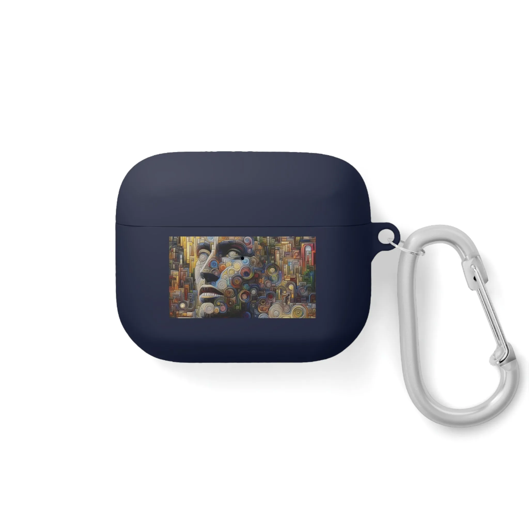 Human face with colorful and abstract design AirPods and AirPods Pro Case Cover