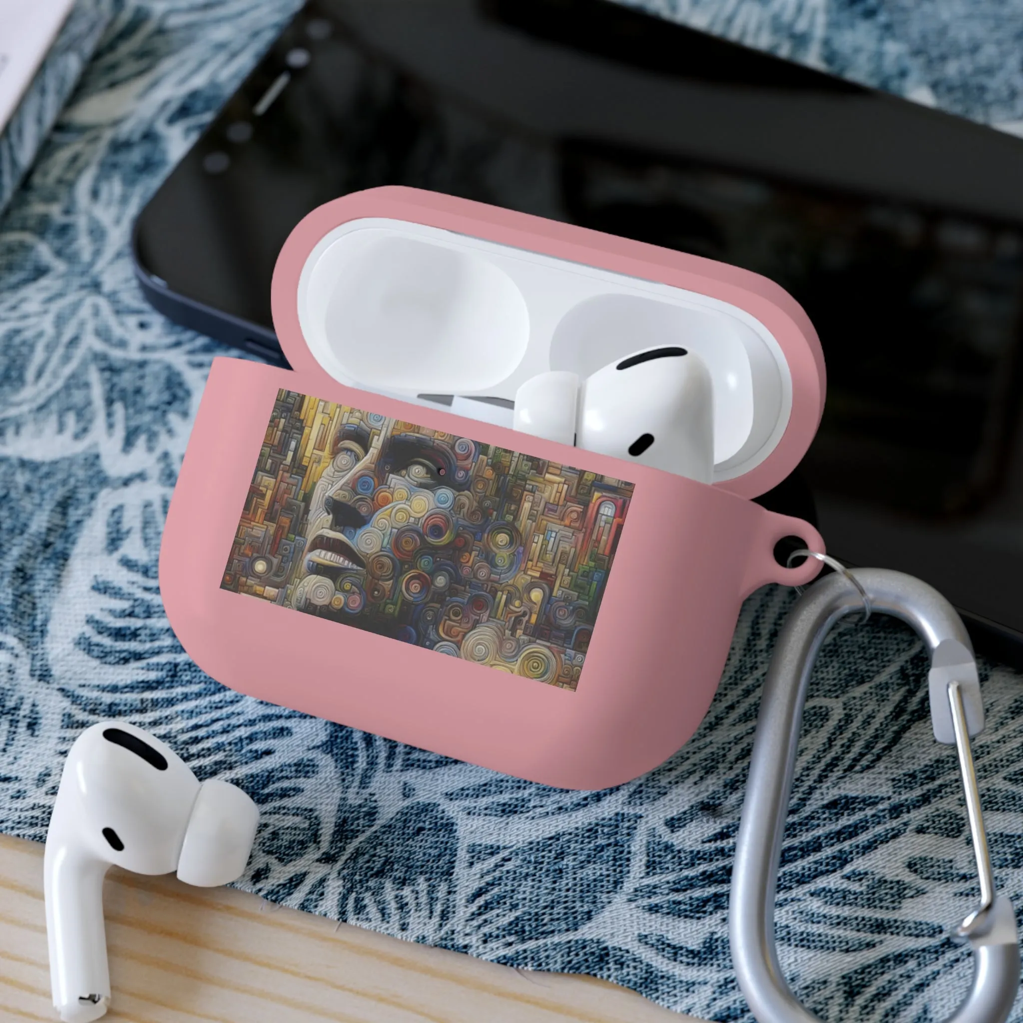 Human face with colorful and abstract design AirPods and AirPods Pro Case Cover