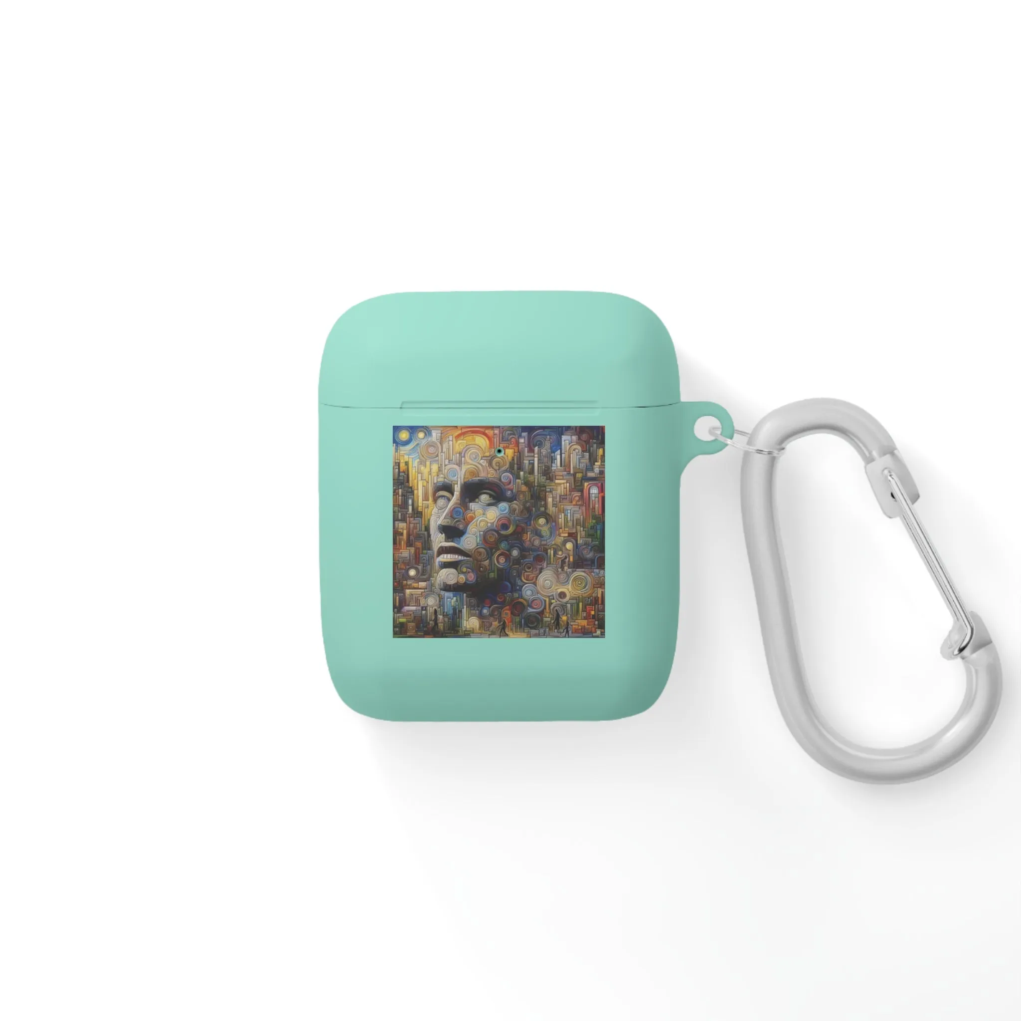 Human face with colorful and abstract design AirPods and AirPods Pro Case Cover