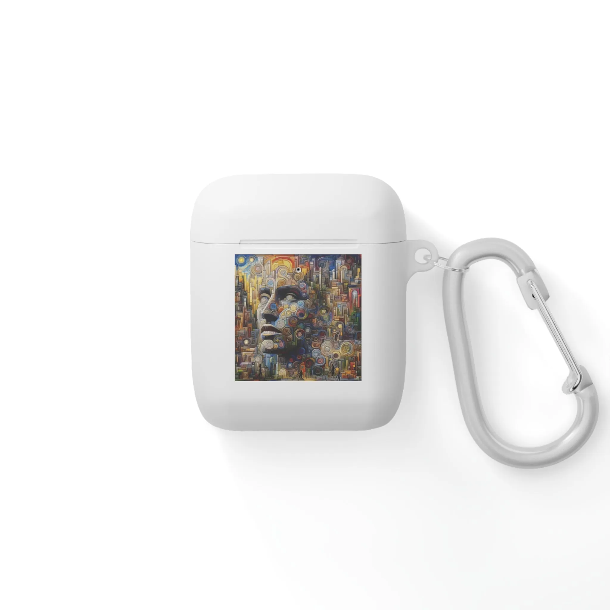 Human face with colorful and abstract design AirPods and AirPods Pro Case Cover