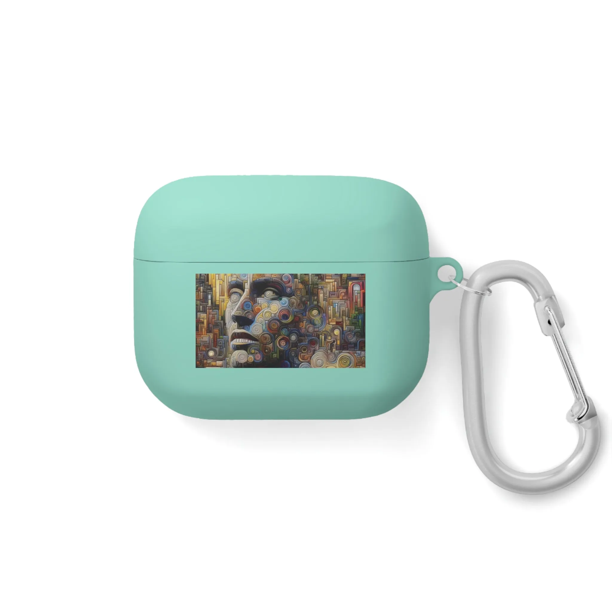 Human face with colorful and abstract design AirPods and AirPods Pro Case Cover