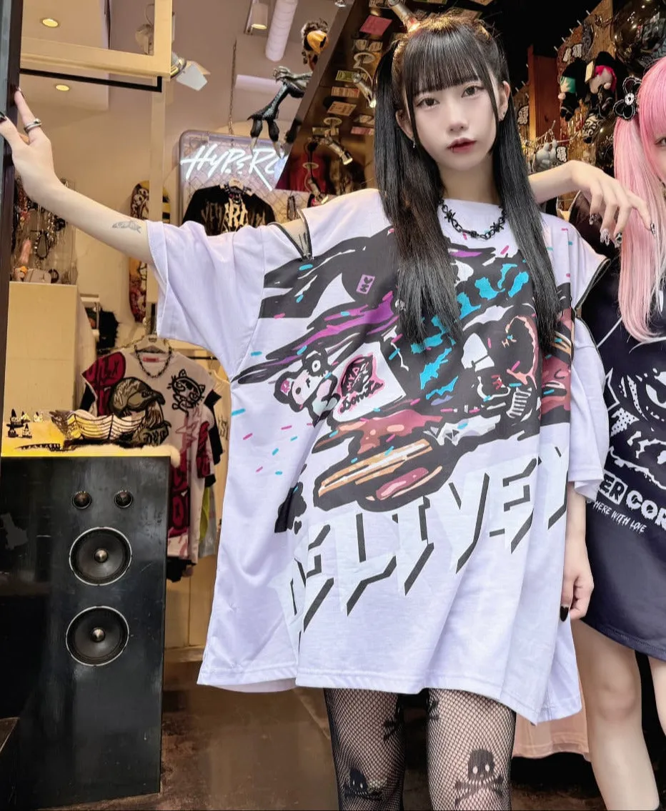 Hypercore Donuts "Delivery" zip t-shirt
