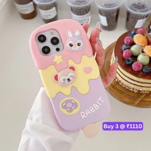 Ice candy Rabbit Toy Silicone Soft Phone Case - iPhone 13 Pro