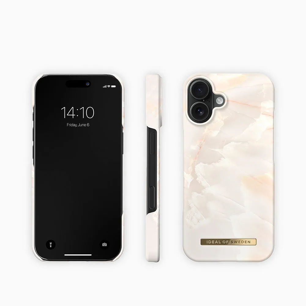 iDeal of Sweden - iPhone 16 Plus MagSafe Hardcase Case Recycled (IDFCMS-I2467-257) - Rose Pearl Marble