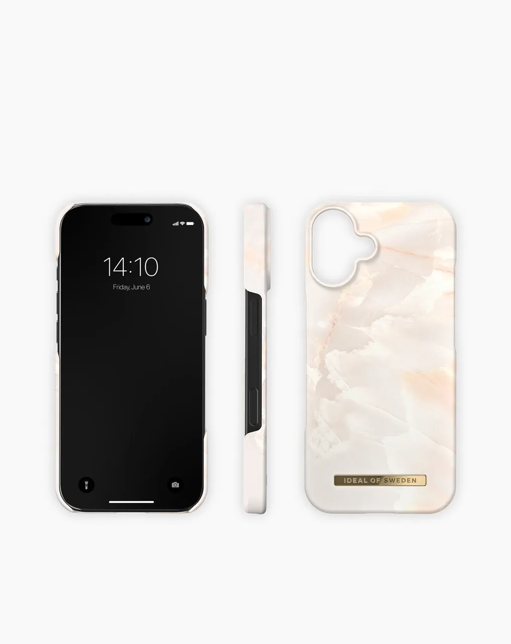 iDeal of Sweden - iPhone 16 Plus MagSafe Hardcase Case Recycled (IDFCMS-I2467-257) - Rose Pearl Marble