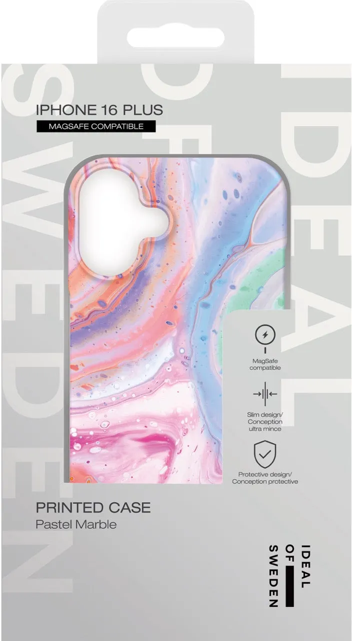 iDeal of Sweden - iPhone 16 Plus MagSafe Hardcase Case Recycled (IDFCMS-I2467-511) - Pastel Marble