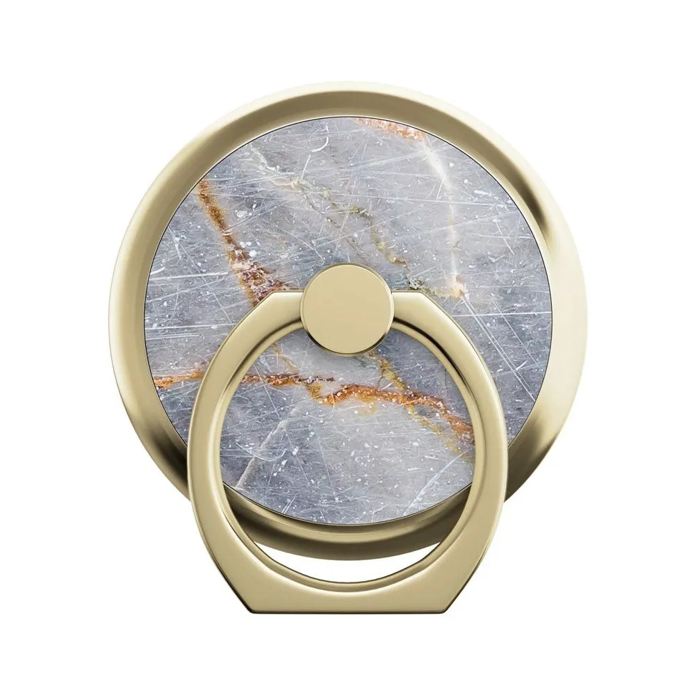 iDeal of Sweden - Magnetic finger grip ring holder 360 degrees for smartphones   magnetic insert (IDMRM-53) - Royal Grey Marble