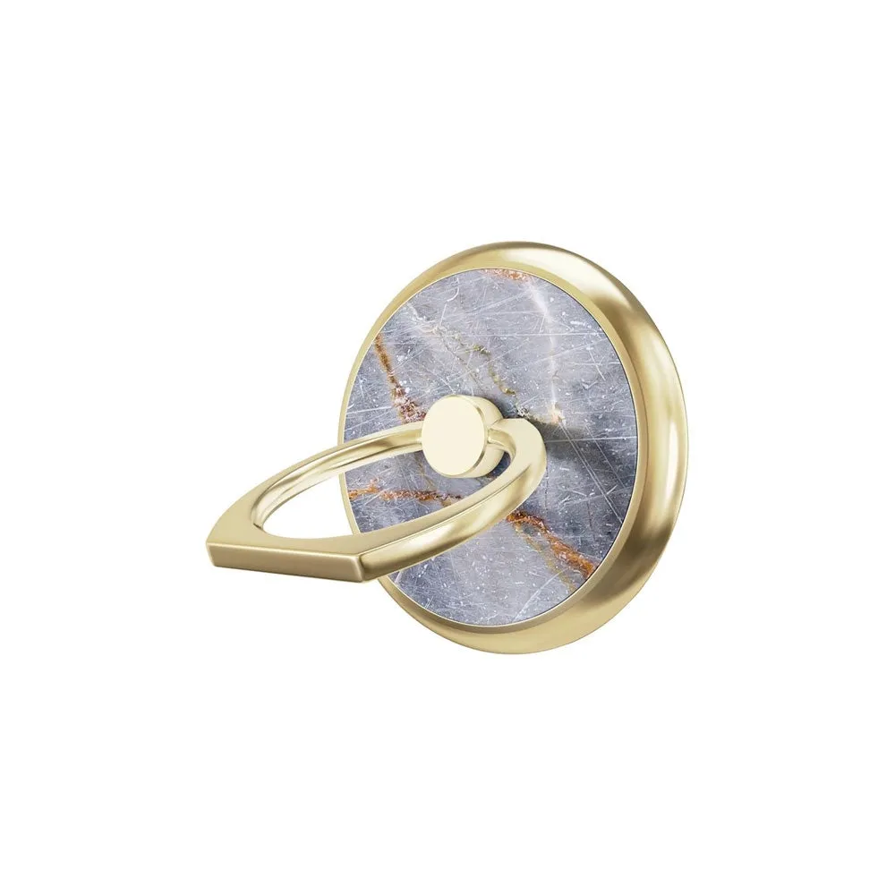 iDeal of Sweden - Magnetic finger grip ring holder 360 degrees for smartphones   magnetic insert (IDMRM-53) - Royal Grey Marble