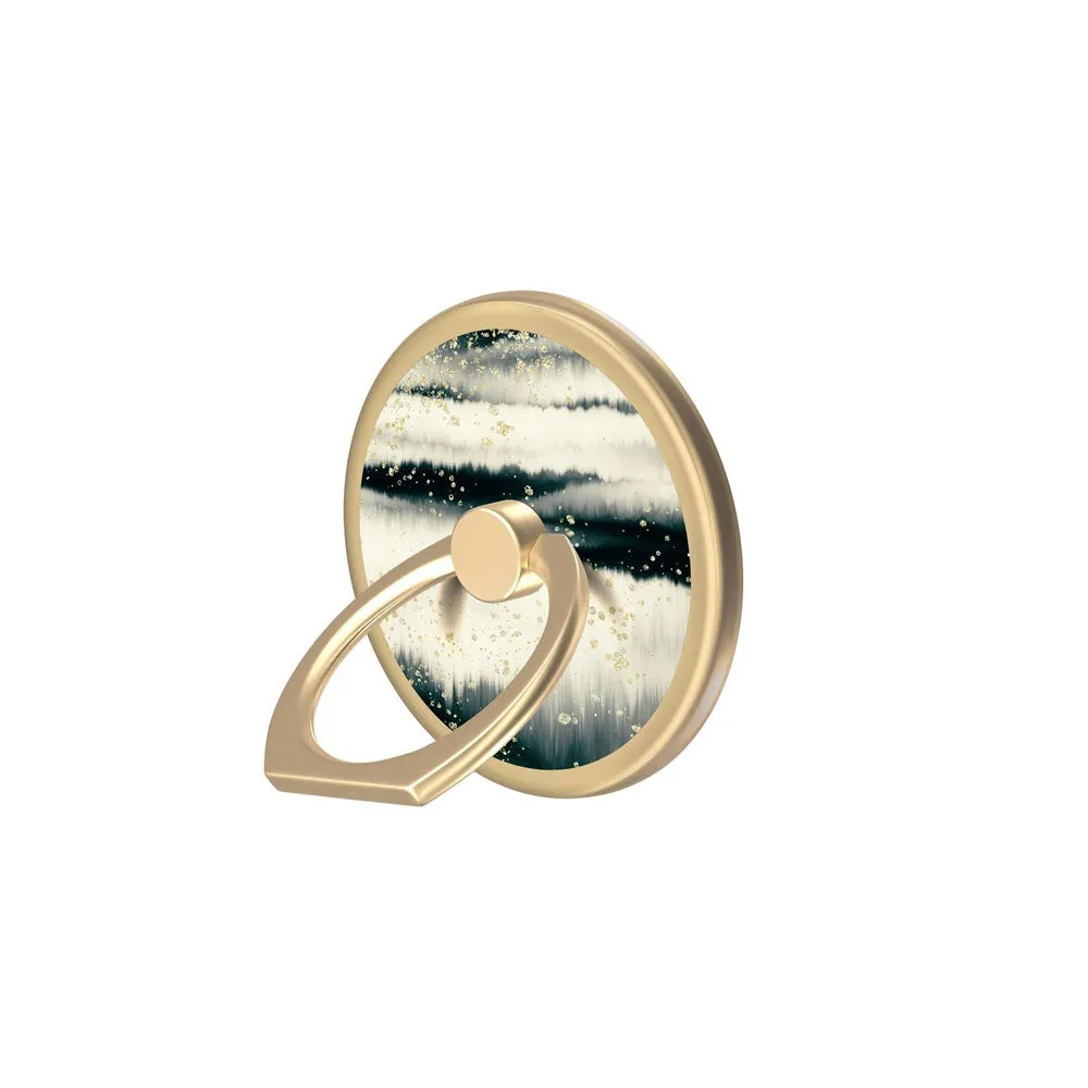 iDeal of Sweden - Magnetic finger grip ring holder 360 degrees for smartphones   magnetic insert (IDMRMSS21-256) - Golden Tie Dye