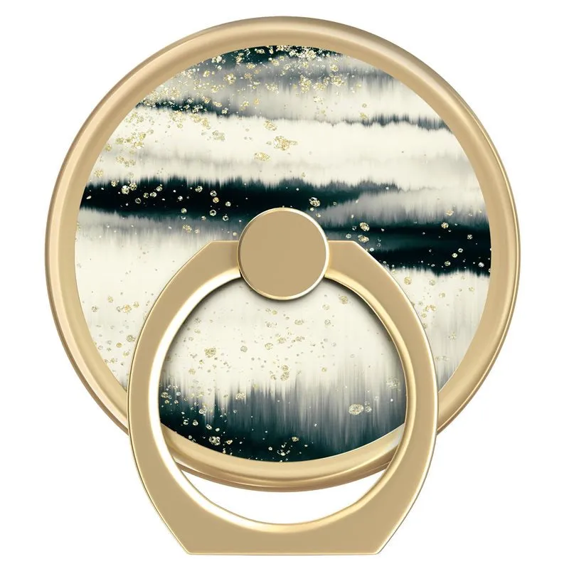 iDeal of Sweden - Magnetic finger grip ring holder 360 degrees for smartphones   magnetic insert (IDMRMSS21-256) - Golden Tie Dye