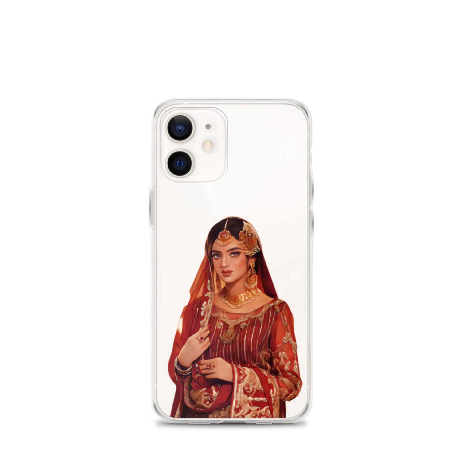 Indian bride illustration iPhone Case