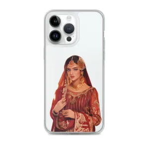 Indian bride illustration iPhone Case