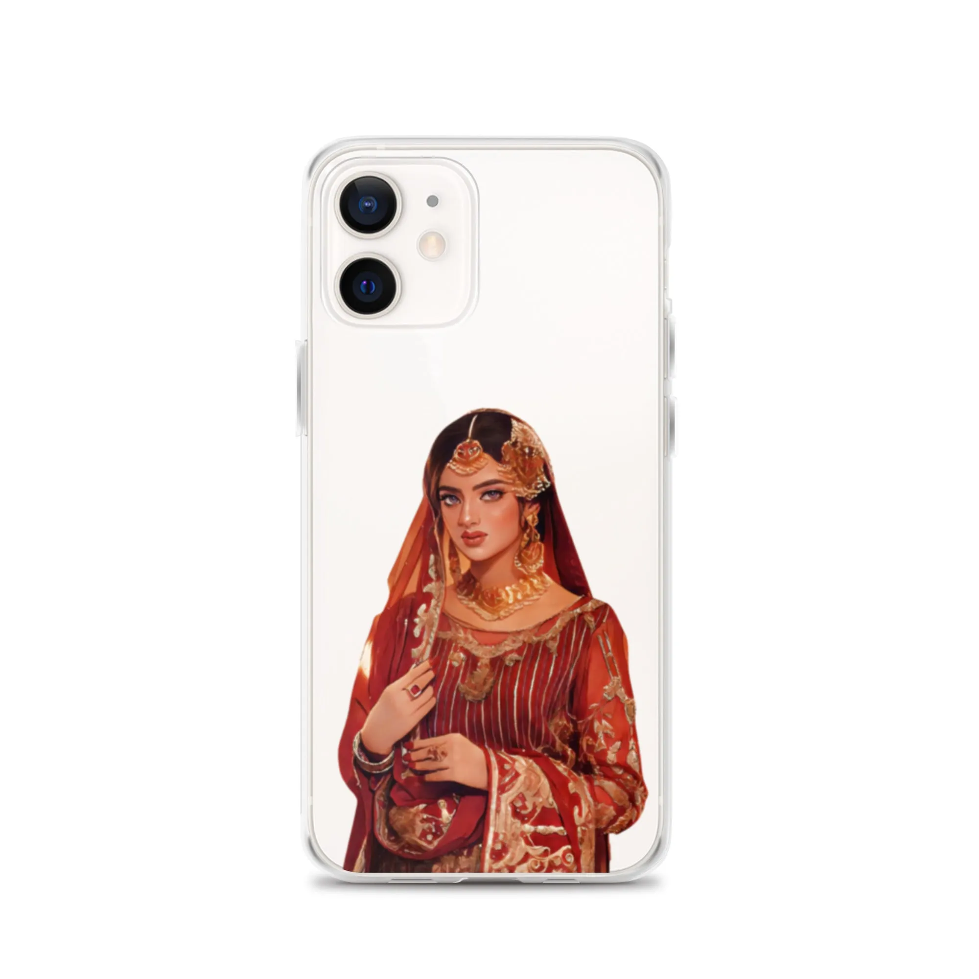 Indian bride illustration iPhone Case