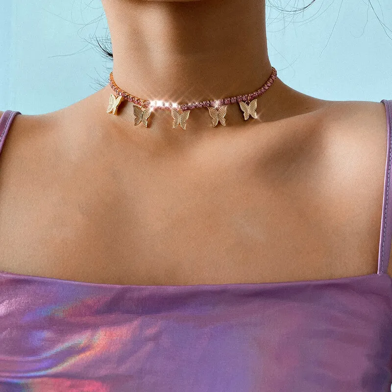 INS FASHION BUTTERFLY CHOKER BY40613