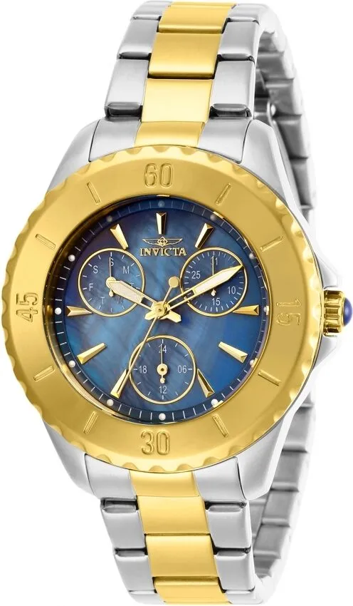 Invicta Angel Quartz Blue Dial Two-tone Ladies Watch 29111