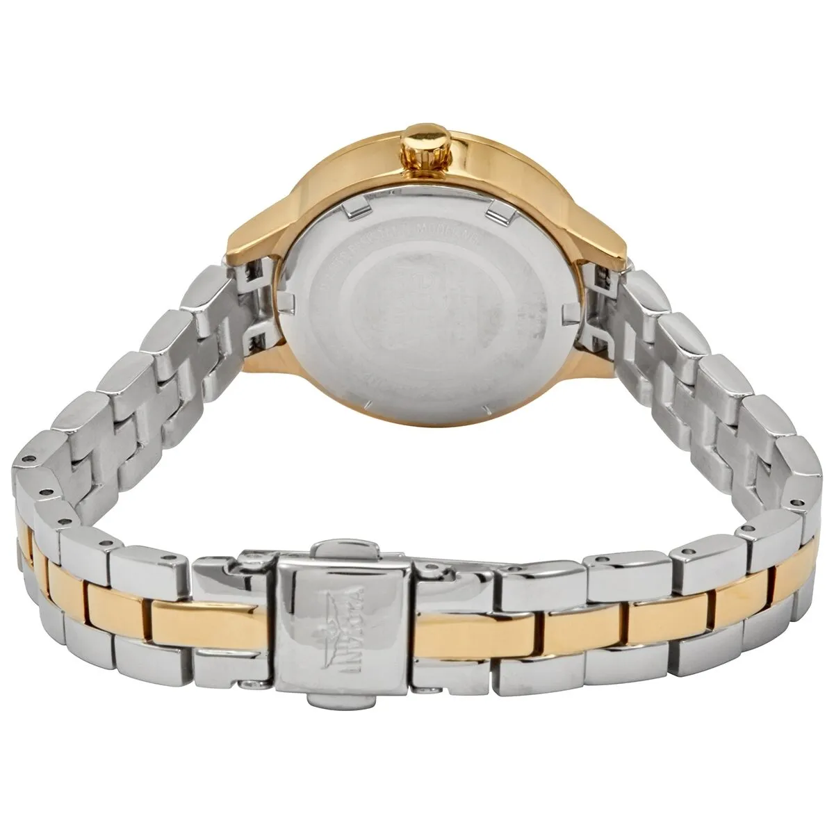 Invicta Angel Quartz Crystal Gold Dial Ladies Watch and Bracelet 29318