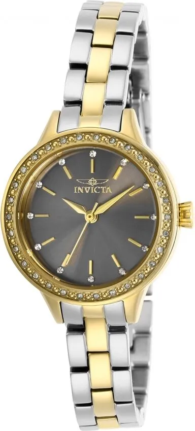 Invicta Angel Quartz Crystal Grey Dial Ladies Watch and Bracelet Set 29317