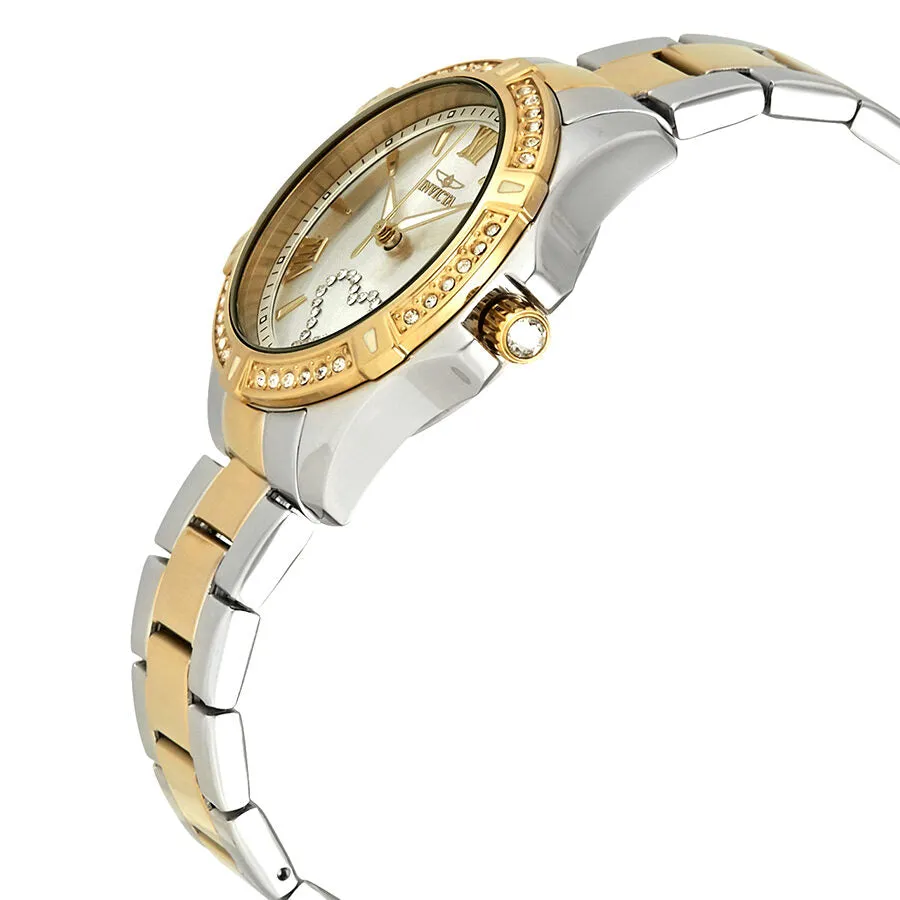 Invicta Angel Silver Dial Two-Tone Ladies Watch 21418