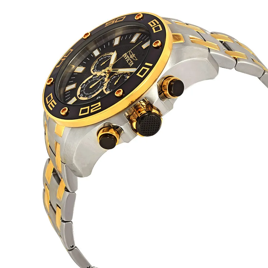 Invicta Pro Diver Chronograph Black Dial Two-Tone Men's Watch 26081