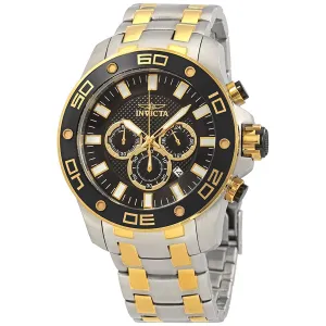 Invicta Pro Diver Chronograph Black Dial Two-Tone Men's Watch 26081