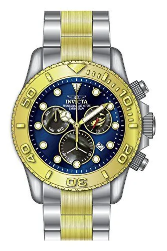 Invicta Pro Diver Chronograph Blue Dial Two-tone Men's Watch 20346
