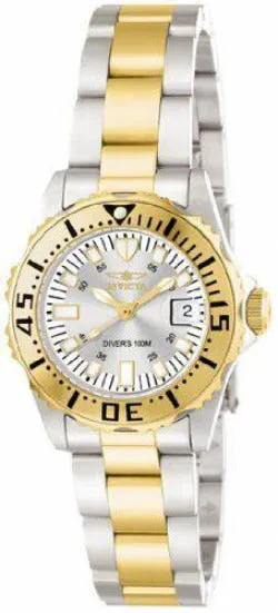 Invicta Pro Diver Silver Dial Two-tone Ladies Watch 14371