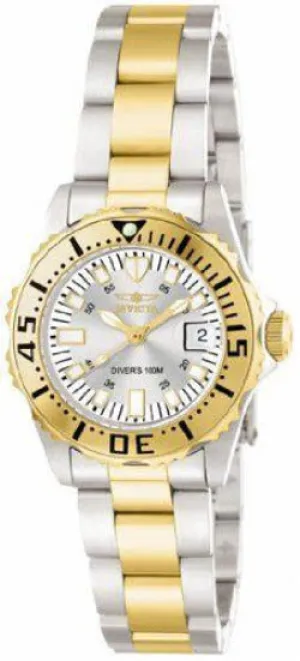 Invicta Pro Diver Silver Dial Two-tone Ladies Watch 14371