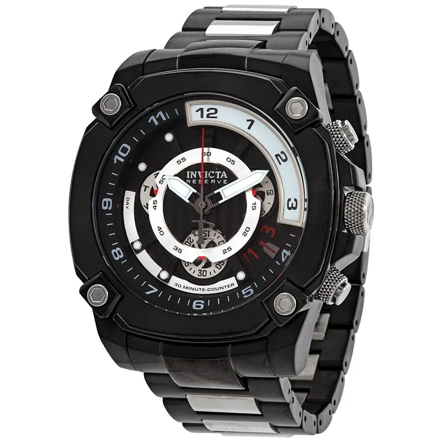 Invicta Reserve Chronograph Black Dial Two-Tone Men's Watch 27051