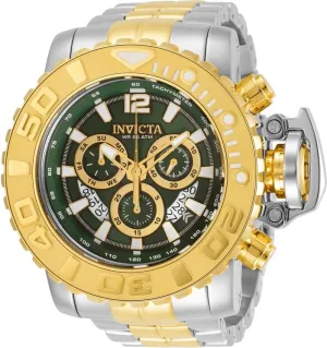 Invicta Sea Hunter Chronograph Quartz Green Dial Men's Watch 31429
