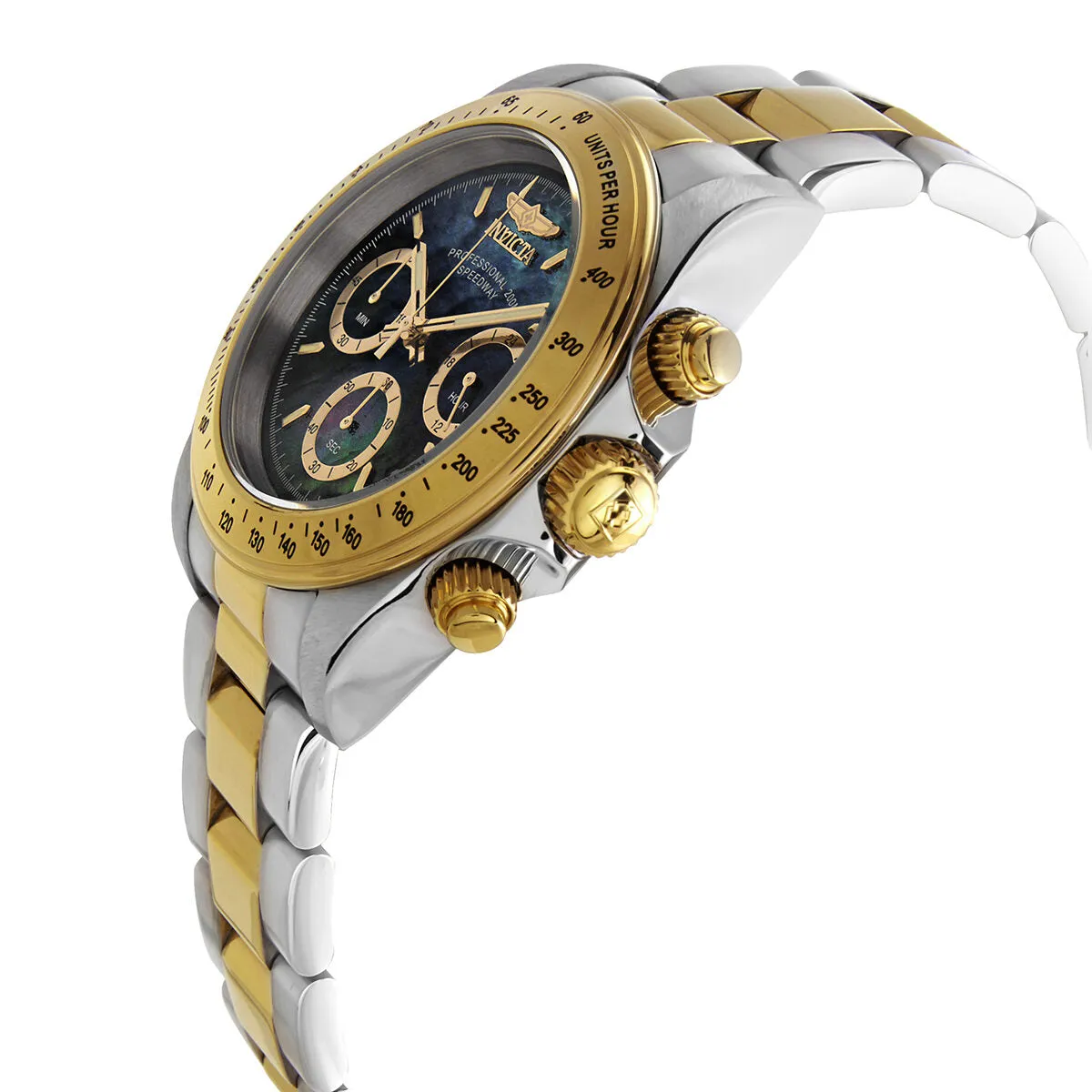Invicta Speedway Chronograph Black Mother of Pearl Dial Men's Watch 28667