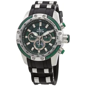 Invicta Speedway Chronograph Green Dial Two-Tone Men's Watch 25938